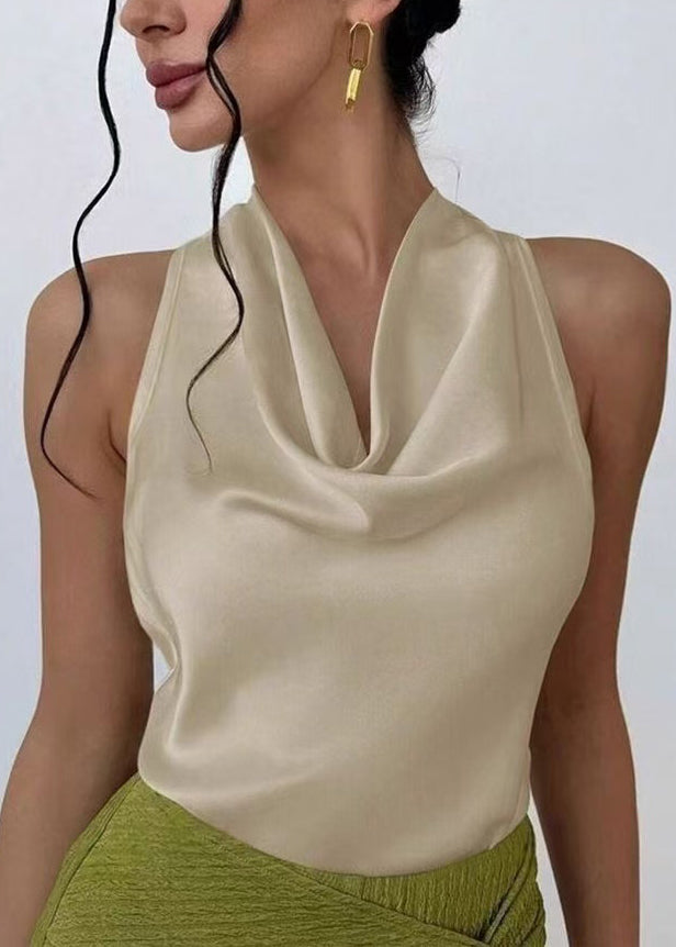 Haut Femme Col Roulé Ample Sans Manches 0