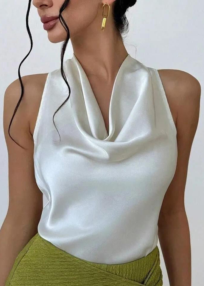 Haut Femme Col Roulé Ample Sans Manches 1
