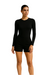 Haut Femme Manches Longues Col Rond Modal Confortable 0