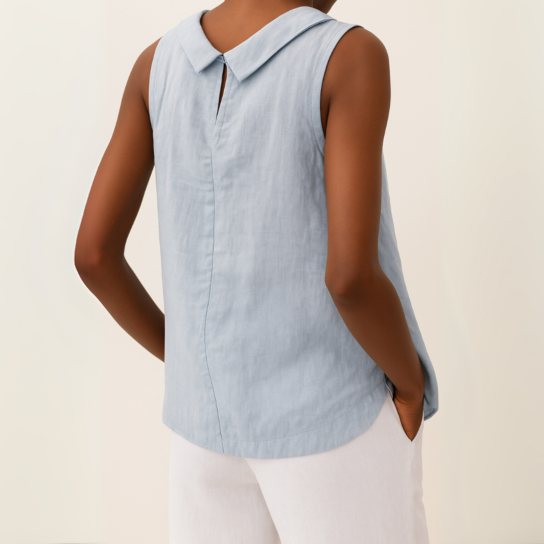 Haut Femme Sans Manches Col Roulé Chic 3