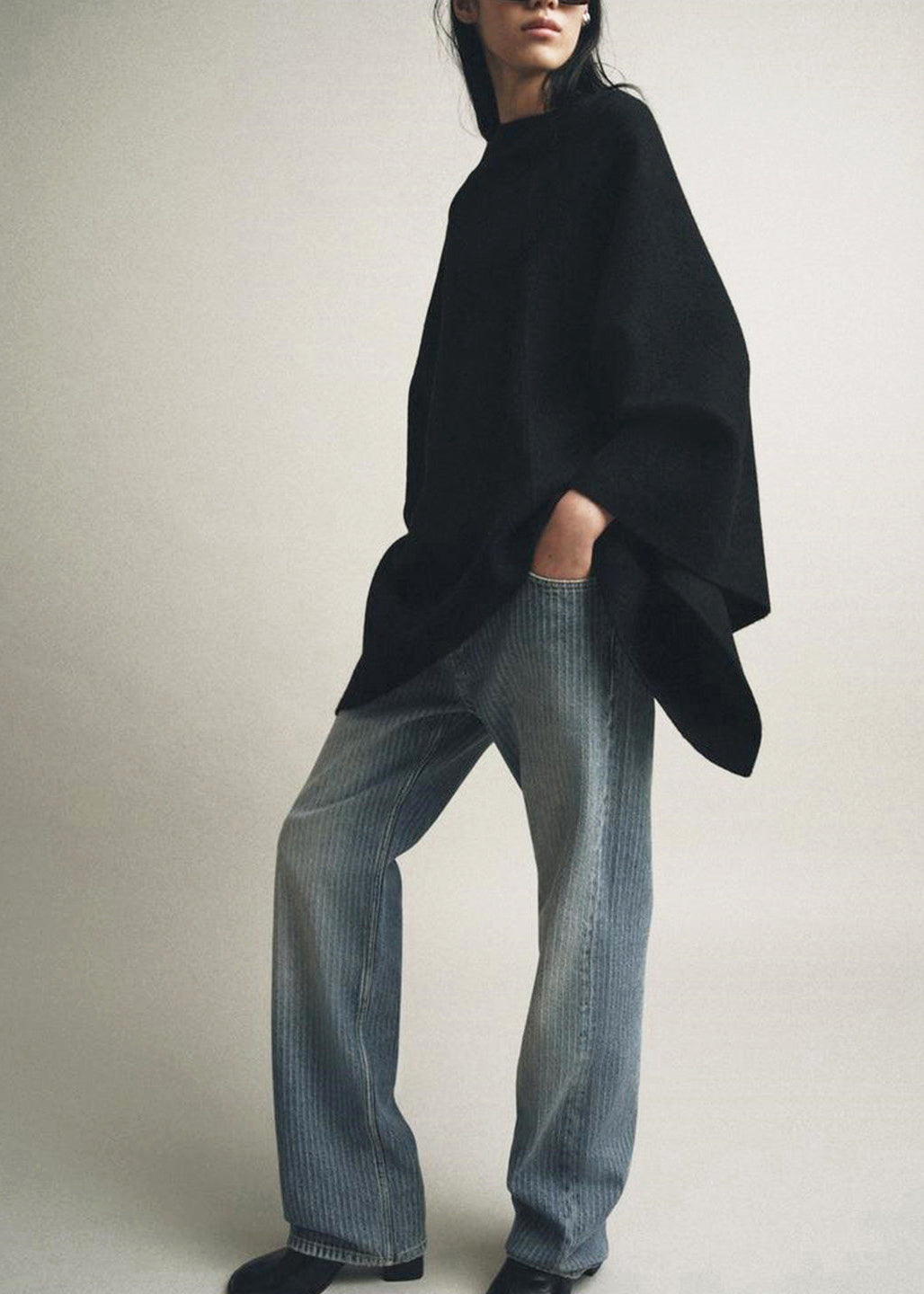 Haut Oversize Femme Manches Cape Chic 3