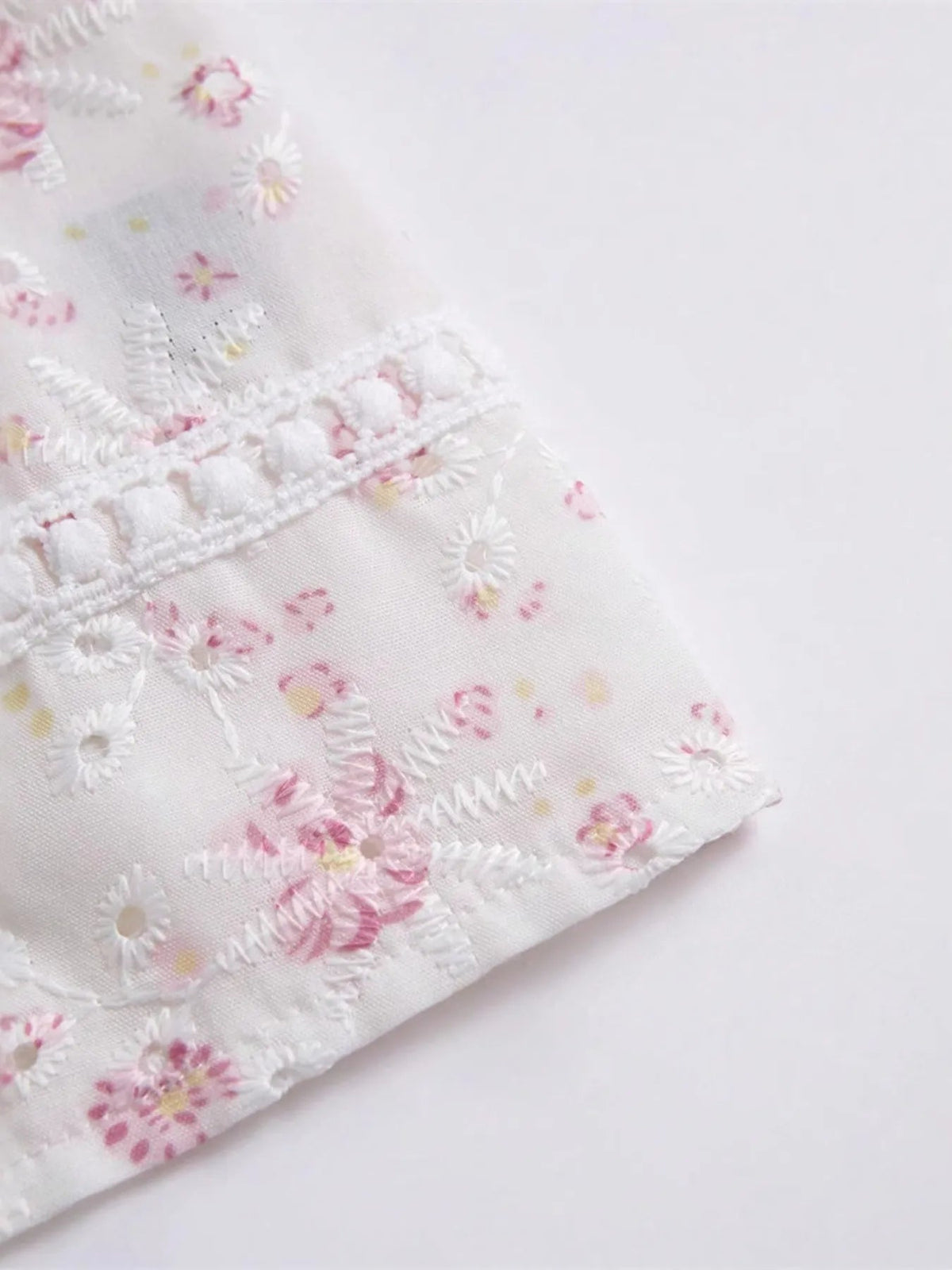 Haut à Bretelles Fleurs avec Nœud Avant 4