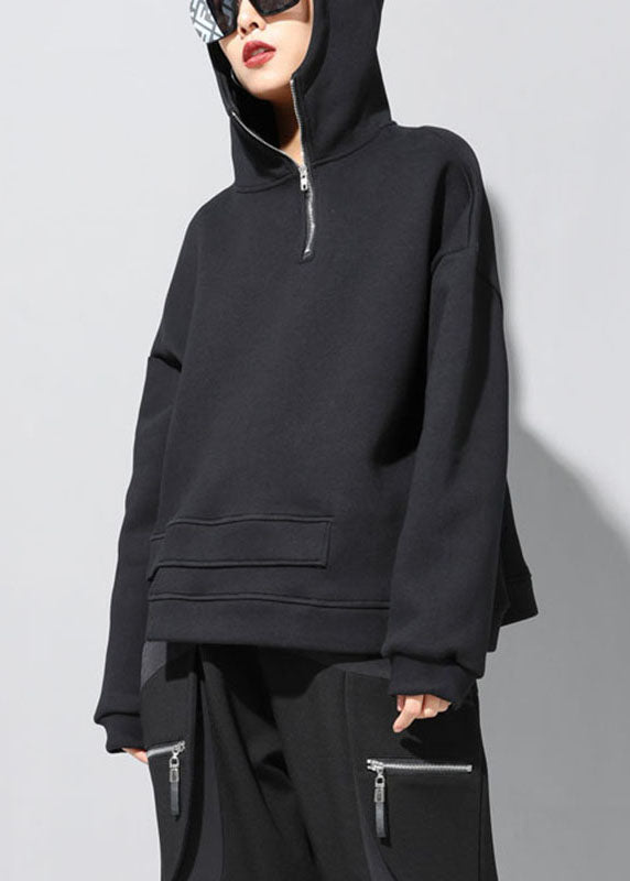 Haut à Capuche Femme Design Asymétrique 1
