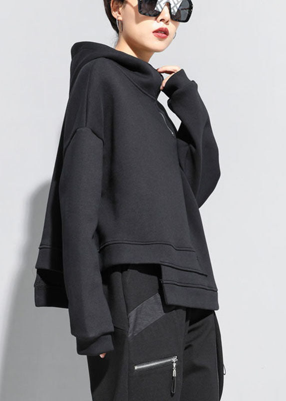 Haut à Capuche Femme Design Asymétrique 2