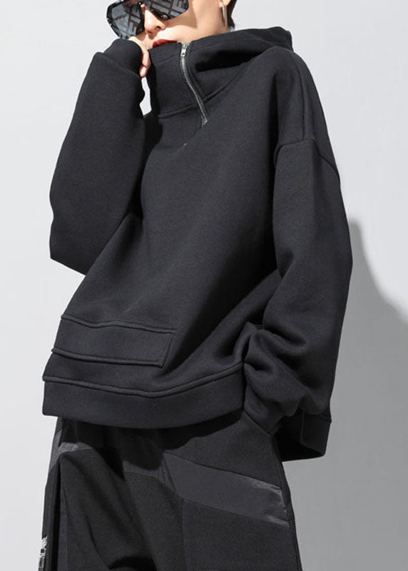 Haut à Capuche Femme Design Asymétrique 3