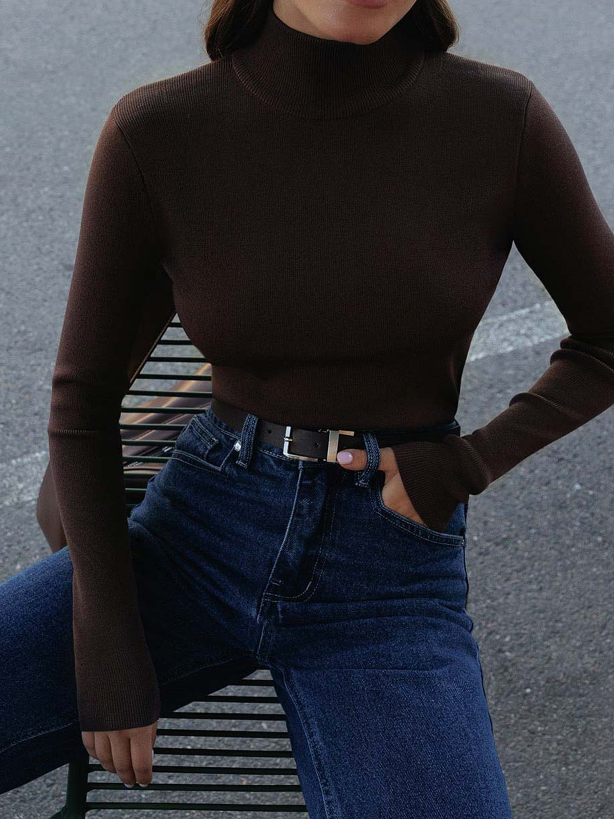 Haut à Col Montant pour Femme Printemps 8