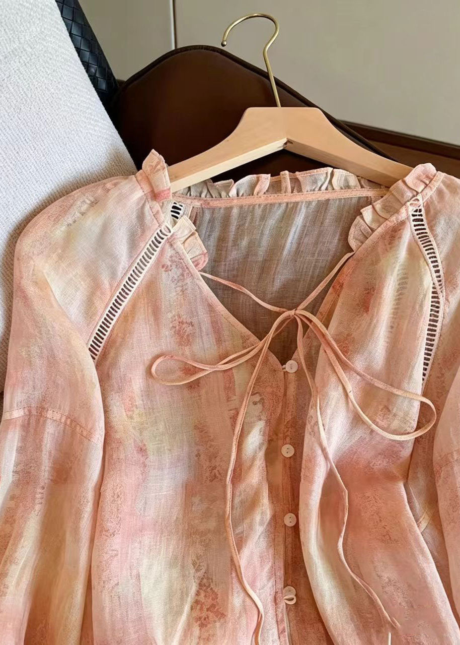 Haut de chemise oversize imprimé pour femme 3