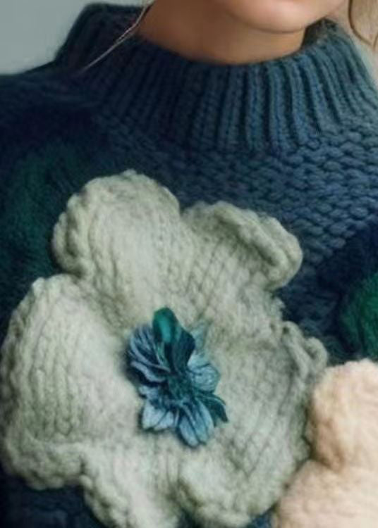 Haut en tricot à col roulé pour femmes 4