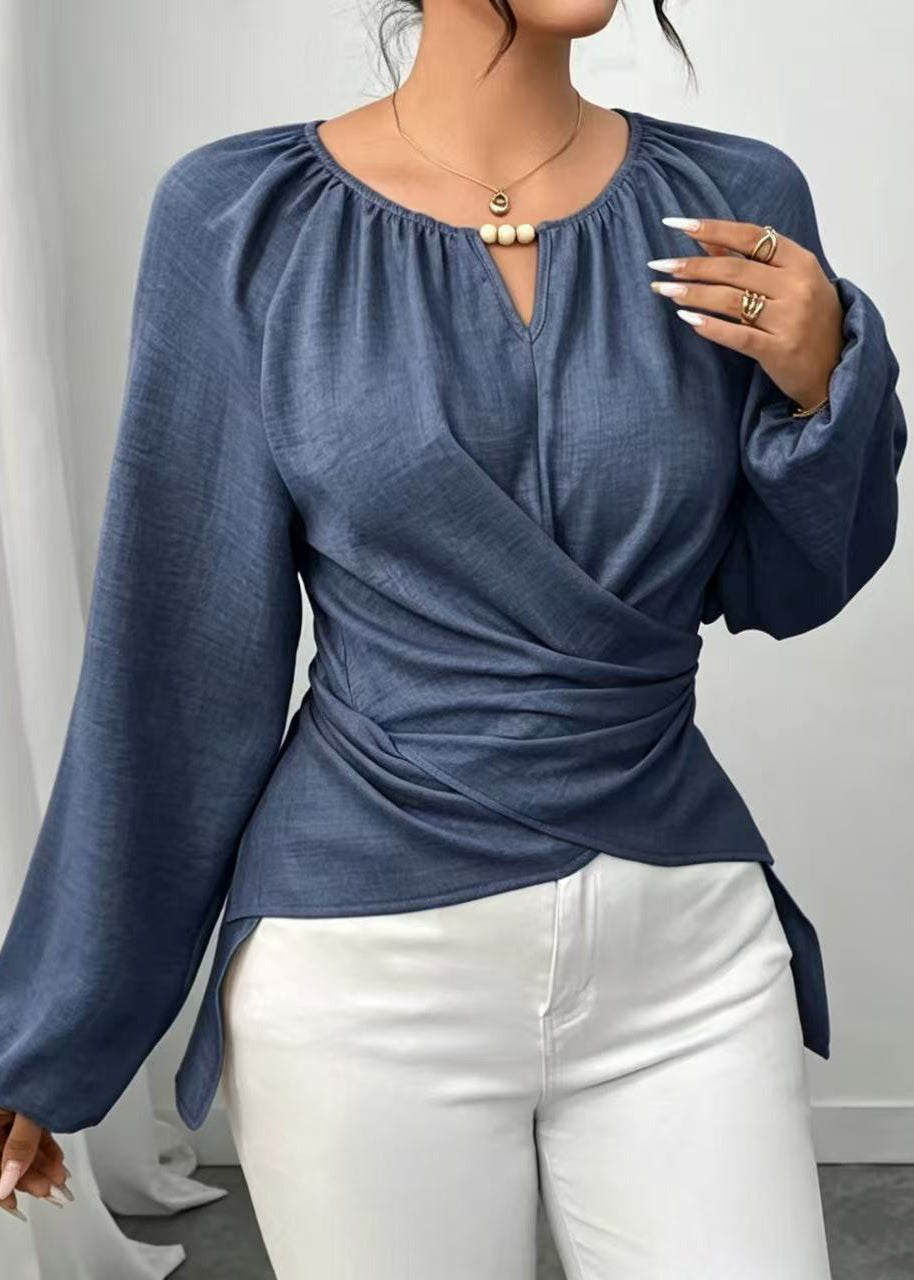 Haut pour femme style automnal à coupe ample 1
