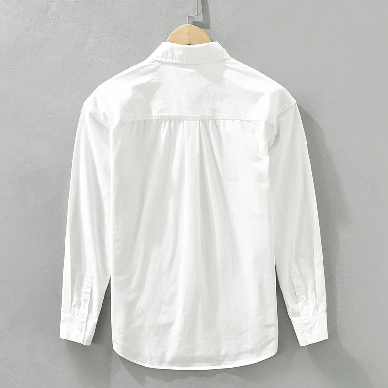 Chemise Homme Décontractée Patchwork Coton Respirant 3