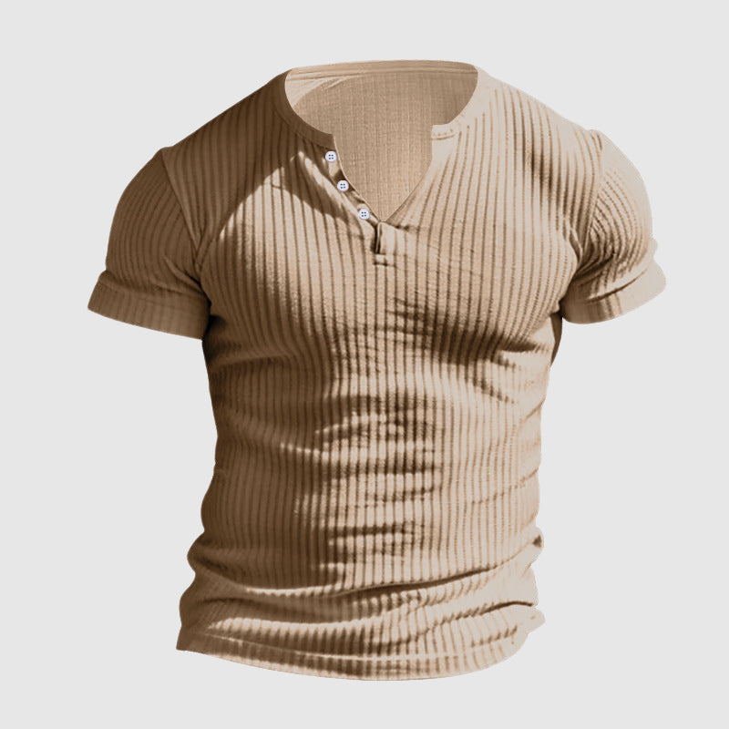 Homme T-shirt Henley Urbain 6