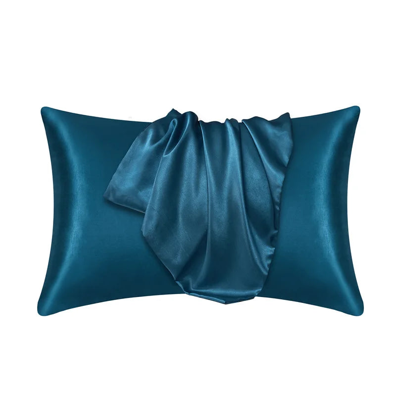 Housse de Coussin en Soie Hypoallergénique Unisexe
