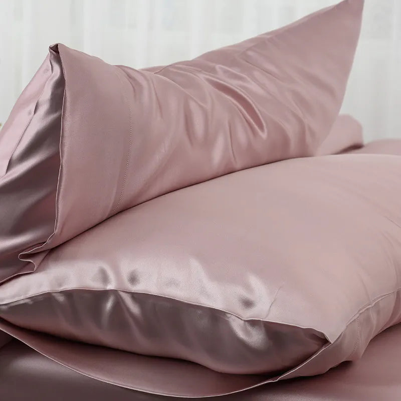 Housse de Coussin en Soie Hypoallergénique Unisexe