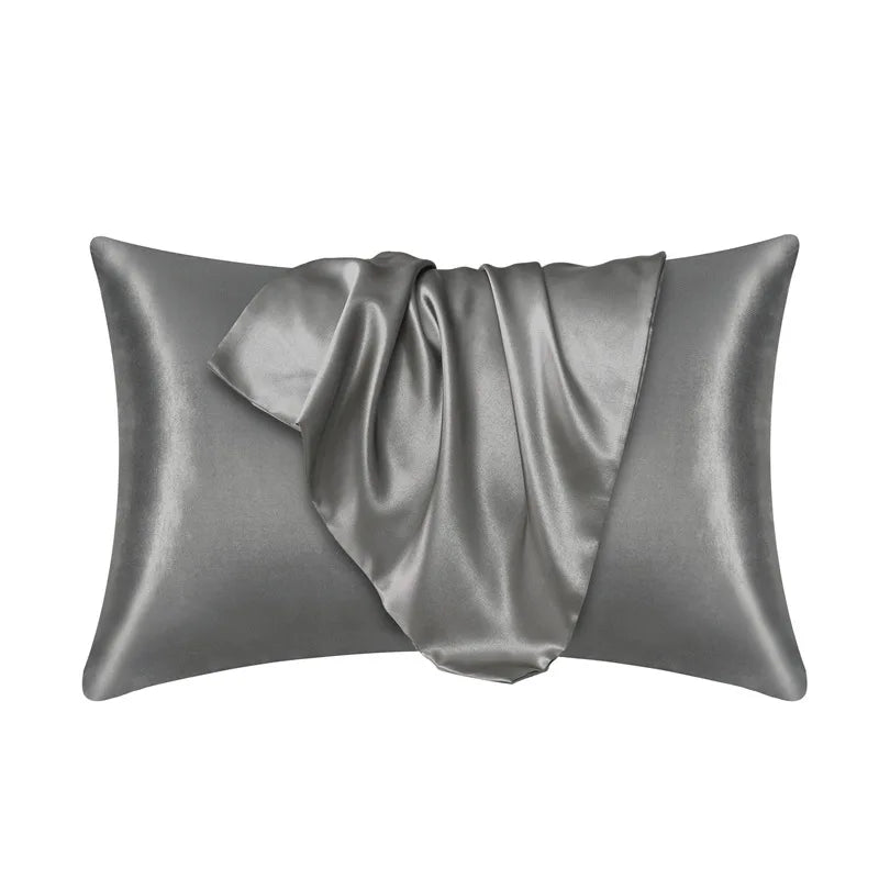 Housse de Coussin en Soie Hypoallergénique Unisexe