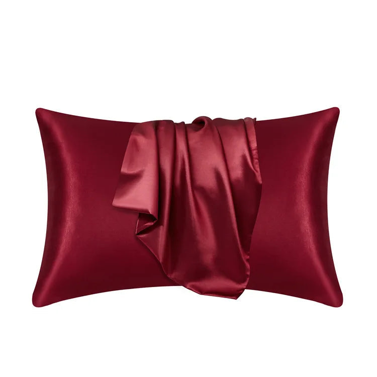 Housse de Coussin en Soie Hypoallergénique Unisexe