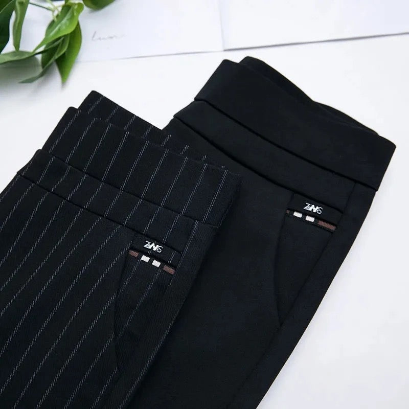 Pantalon Fluide Femme Élastique Taille Haute Tissu Léger 5