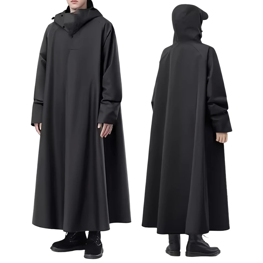 Imperméable Long pour Hommes et Femmes en Oxford avec Capuche 6