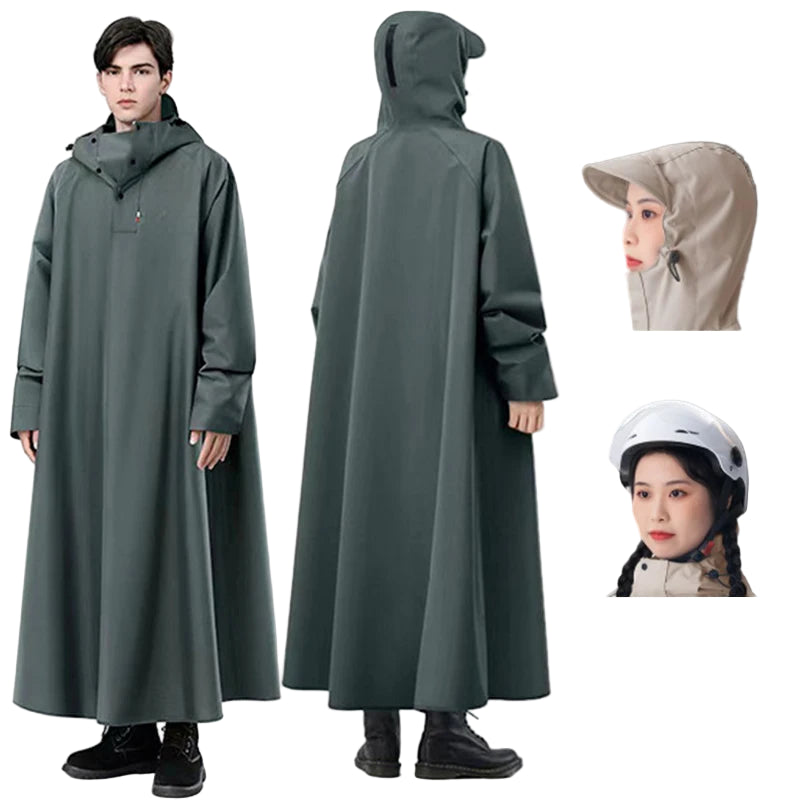 Imperméable Unisexe Long en Oxford avec Capuche 0