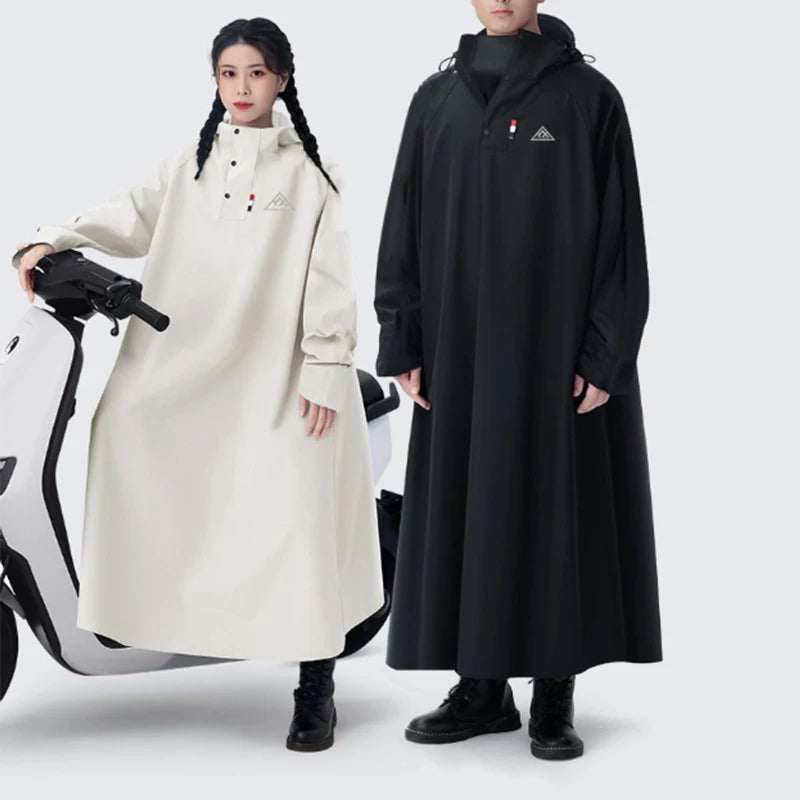 Imperméable Unisexe Long en Oxford avec Capuche 1
