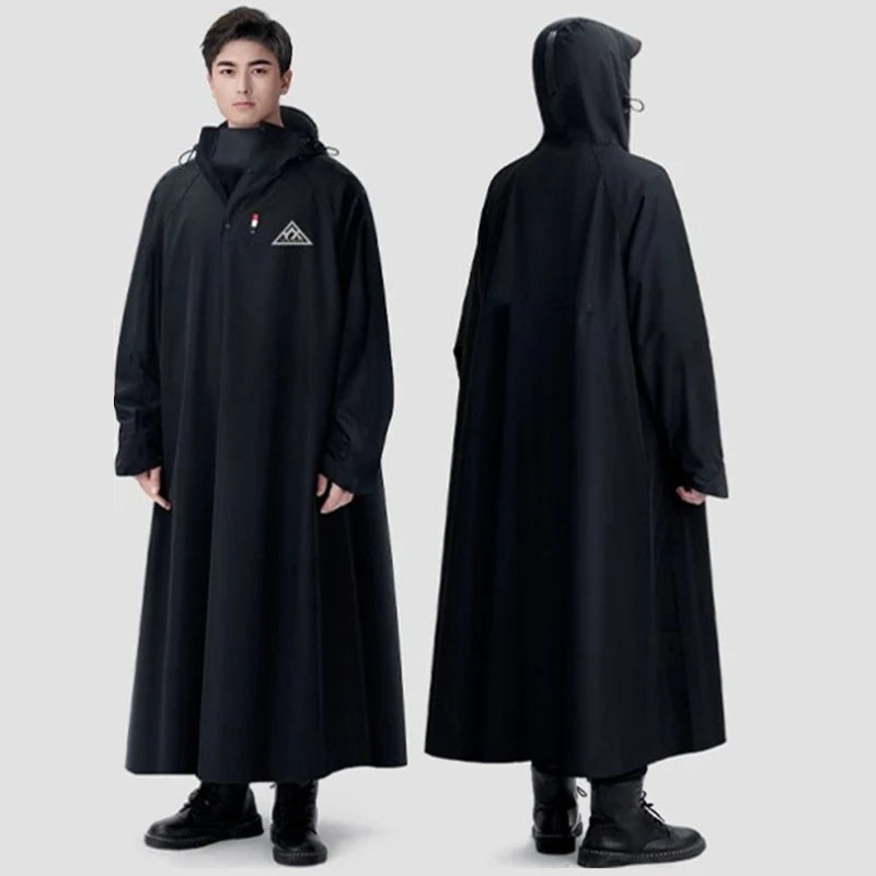 Imperméable Unisexe Long en Oxford avec Capuche 8