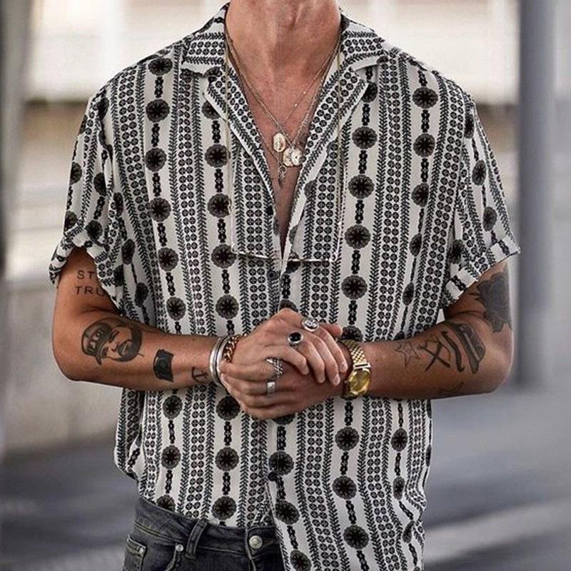 Chemise Homme Décontractée en Lin 100% Respirant pour l'Été-1