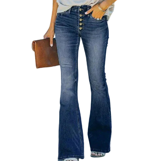 Jean Bootcut Taille Haute Femme 0