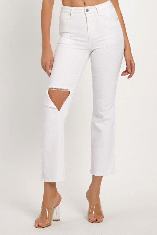 Jean Homme Décontracté Denim Déchiré 1