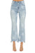 Jeans Droits Femme Taille Haute Imprimé Étoiles Denim Clair 0