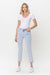 Jeans Droits Taille Haute Femme Denim Clair 3