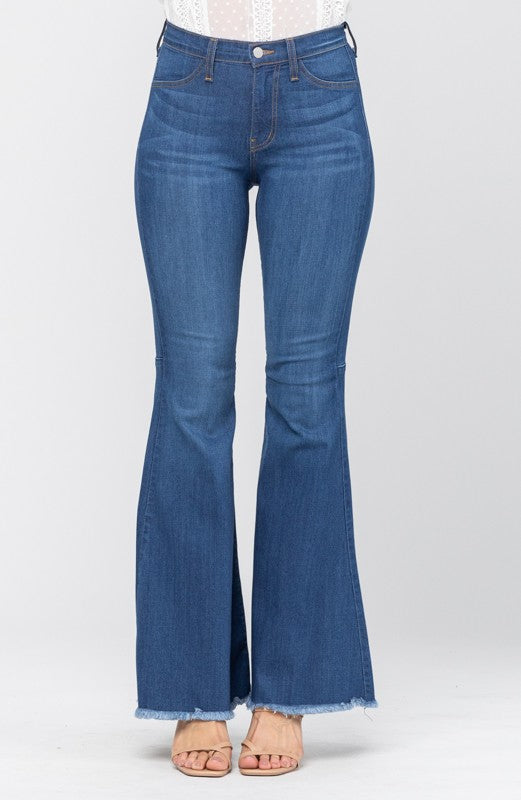 Jeans Femme Taille Haute Évasés Bleu 3