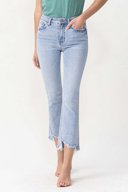 Jeans Femme Taille Haute Évasés Denim Clair 1