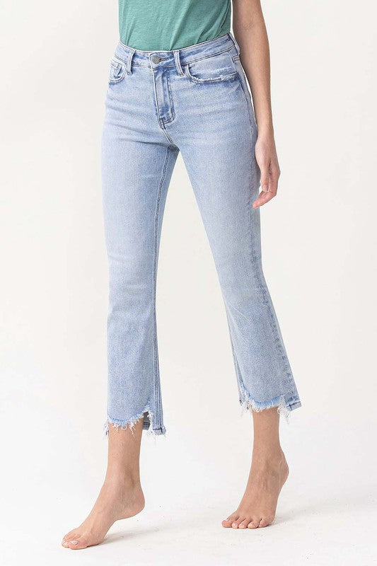 Jeans Femme Taille Haute Évasés Denim Clair 2