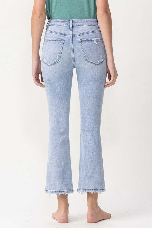 Jeans Femme Taille Haute Évasés Denim Clair 4
