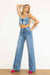 Jeans Femme Taille Haute Évasés en Pierre Moyenne 3