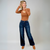 Jeans Femme Taille Haute Large Denim Confort Élastique 4