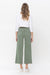 Jeans Femme Taille Haute Pantalon Large Vert Armée 2