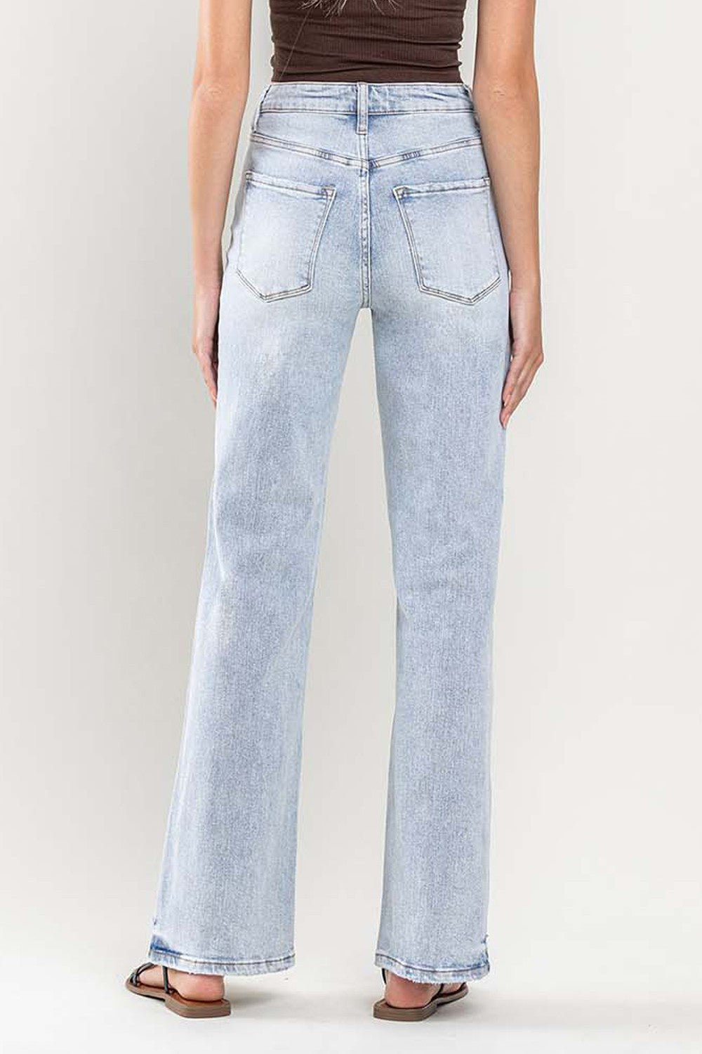 Jeans Flare Femme Taille Haute Vintage Années 90 1