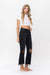 Jeans Flares Croisés Vintage Femme Noir 2