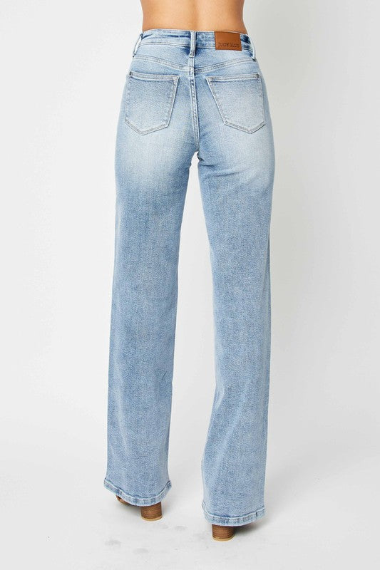 Jeans Retro Taille Haute avec Yoke Avant pour Femme 3