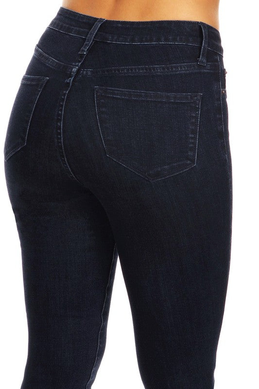 Jeans Skinny Taille Haute Femme Denim Indigo 4