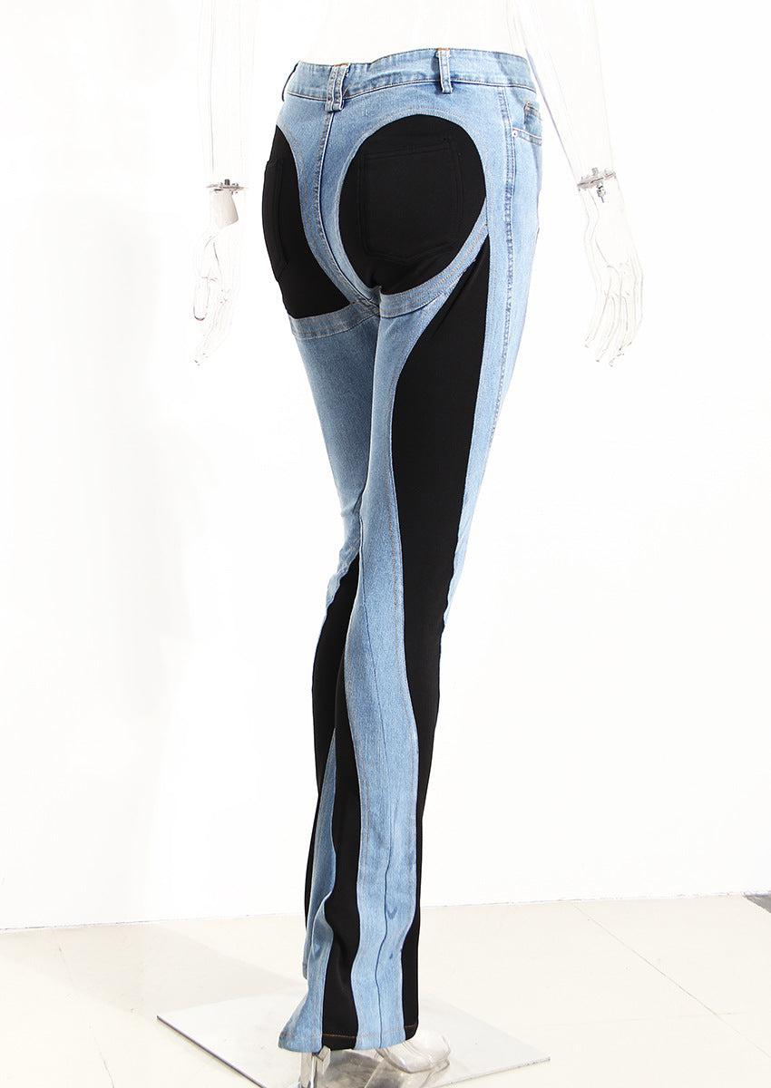 Jeans pour Femmes Design Niche Taille Haute en Denim 3