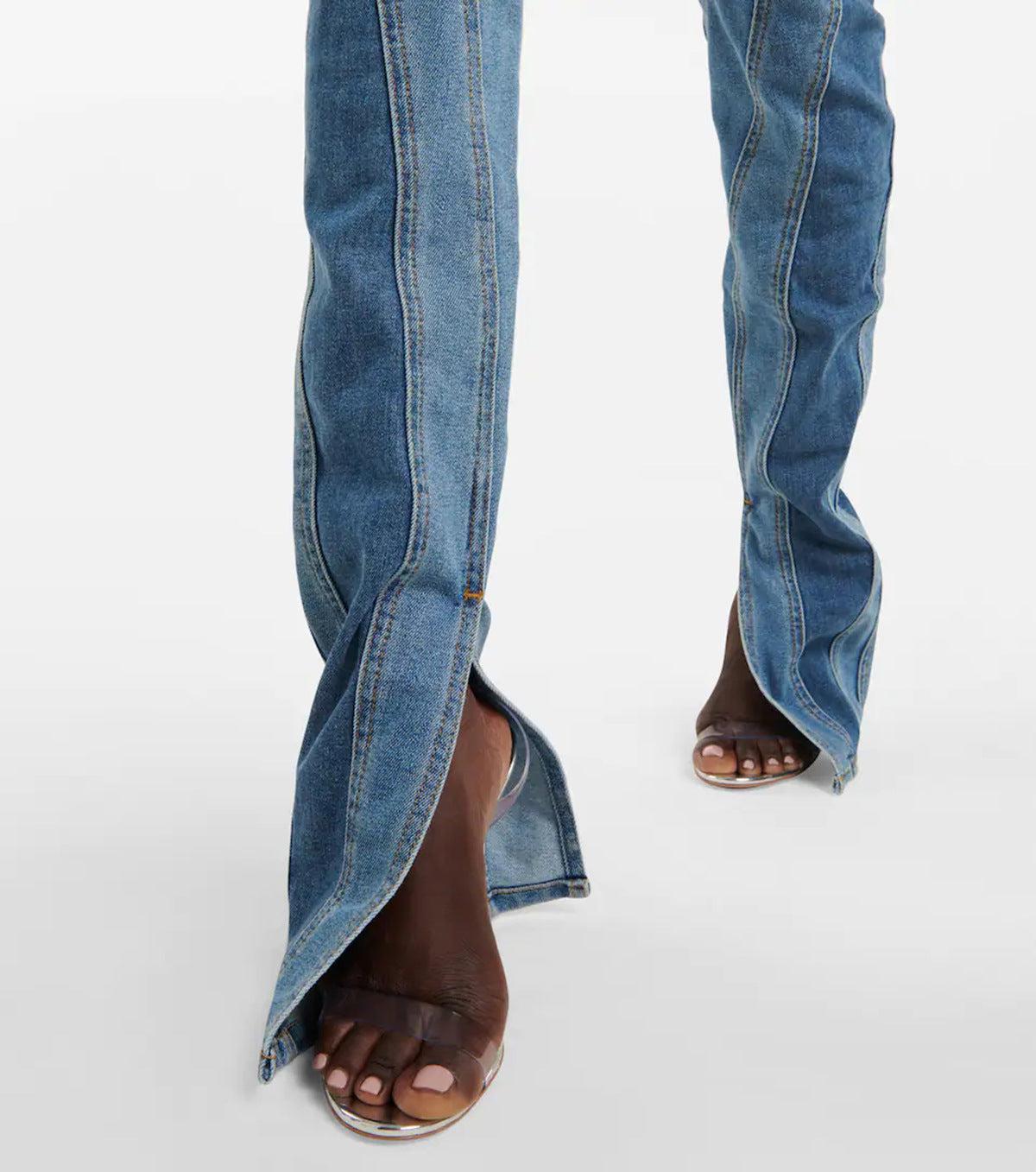 Jeans pour Femmes Design Niche Taille Haute en Denim 4