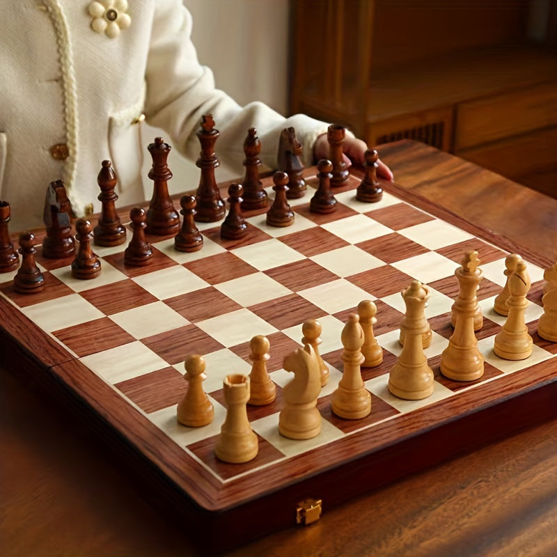 Jeu d'échecs en bois traditionnel 4