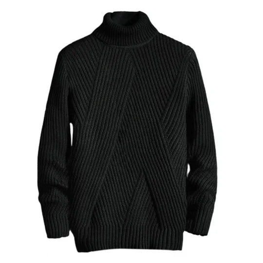Pull Homme Hiver Épais Classique en Acrylique Durable-1