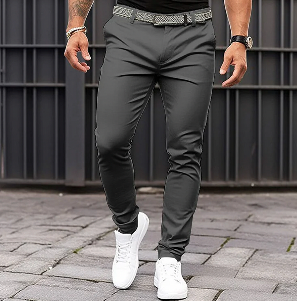 Pantalon pour Hommes Élégant en Tissu Confortable Coupe Moderne-1