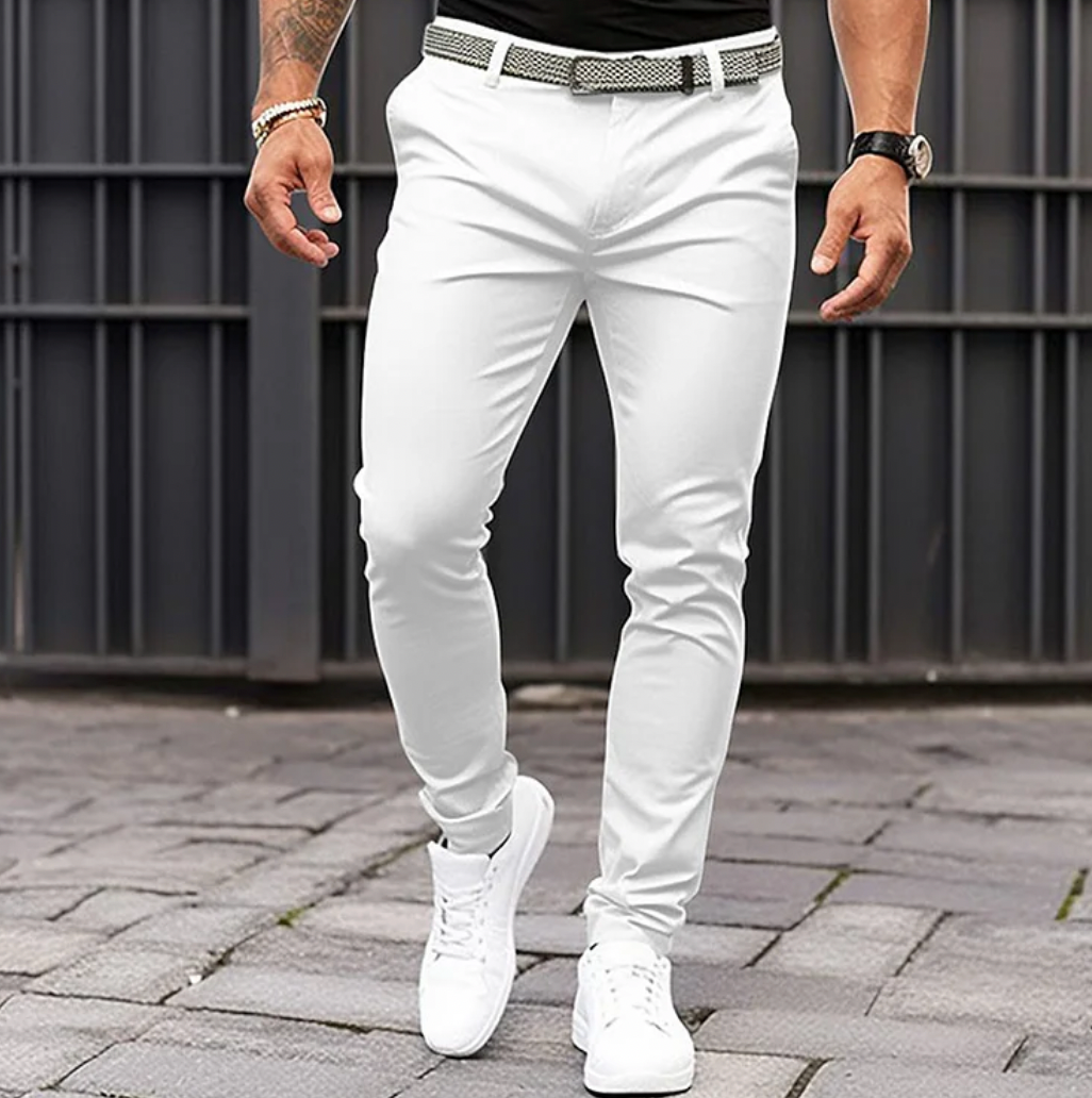 Variant image for Pantalon pour Hommes Élégant en Tissu Confortable Coupe Moderne-13