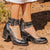 Sandales Pour Femmes Cuir À Talons Moyens Confortables-3