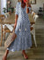 Variant image for Robe Longue Femme Fleurie Aérée Été Maxi-28