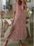 Variant image for Robe Longue Femme Fleurie Aérée Été Maxi-29