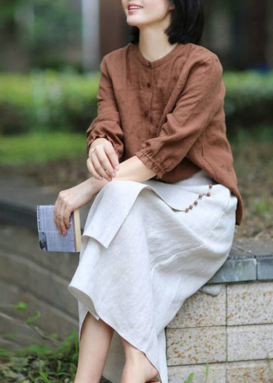 Jupe A-Line Femme à Taille Élastique Design Asymétrique 2